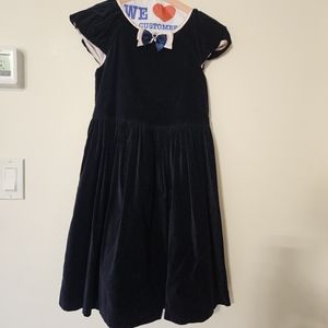 David Charles Girls Cute Velvet Dress
